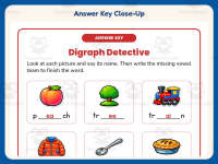 Digraph Vowel List Worksheet – 2nd Grade Digraphs & Vowels Practice preview 7