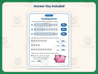 Dimes Circle Worksheet – 1st Grade Addition & Money Practice preview 3