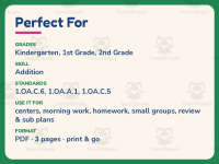 Dimes Circle Worksheet – 1st Grade Addition & Money Practice preview 6