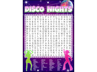 Disco Word Search Puzzle – Retro Party Activity for Teens & Adults preview