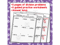 Dividing Decimals by Decimals and Whole Numbers Graph Paper Worksheets preview 2