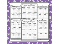 Dividing Decimals by Decimals and Whole Numbers Graph Paper Worksheets preview 4