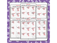 Dividing Decimals by Decimals and Whole Numbers Graph Paper Worksheets preview 5