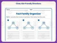 Division Worksheet: Math Graphic Organizer – 3rd Grade Fact Families preview 4