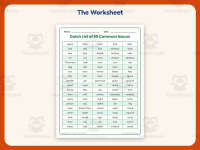 Dolch Word List of Common Nouns Worksheet – Kindergarten Dolch Words preview 2