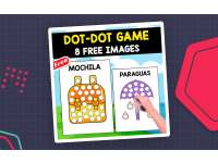 DOT-DOT ACTIVITY | 8 FREE SPANISH IMAGES preview