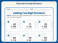Double Digit Adding No Regrouping Worksheet – 2nd Grade Addition preview 4