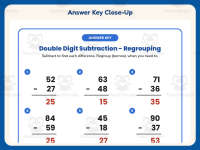Double Digit Subtraction Regrouping Worksheet Pack – 2nd Grade Math preview 7
