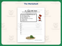 Dr. Seuss Books Alphabetical Order Worksheet – 1st-3rd Grade Grammar preview 2
