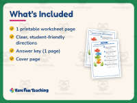 Dr. Seuss One Fish, Two Fish Math Worksheet – 1st Grade Practice preview 5