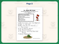 Dr. Seuss Titles Alphabetical Order Worksheet – 1st-3rd Grade Practice preview 3