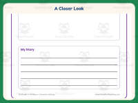 Draw A Story Worksheet – 1st Grade Lined Paper & Narrative Writing preview 3