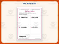 Draw and Write Fire Safety Worksheet – Kindergarten Community Practice preview 2