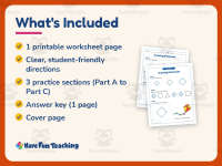 Drawing Diamonds Worksheet – Kindergarten Geometry & Shapes Practice preview 5