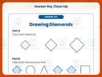 Drawing Diamonds Worksheet – Kindergarten Geometry & Shapes Practice preview 7