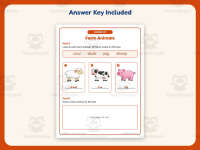 Drawing Farm Animals Worksheet – Kindergarten Environments & Farming preview 3