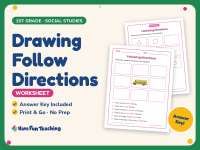 Drawing Follow Directions Worksheet – 1st Grade Following Directions preview