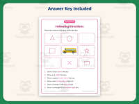Drawing Follow Directions Worksheet – 1st Grade Following Directions preview 3