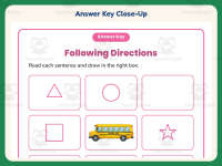 Drawing Follow Directions Worksheet – 1st Grade Following Directions preview 7