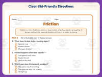 Drawing Friction Worksheet – 3rd Grade Energy & Force and Motion preview 4