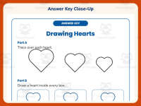 Drawing Hearts Worksheet – Kindergarten Geometry & Shapes Practice preview 7