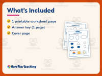 Drawing Ovals Worksheet – Kindergarten Geometry & Shapes Practice preview 5