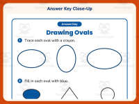 Drawing Ovals Worksheet – Kindergarten Geometry & Shapes Practice preview 7