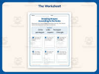 Drawing Shapes According to the Rules Worksheet – 2nd Grade Geometry preview 2