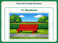 E Like Bench Reading Comprehension Worksheet – 1st Grade Vowels preview 4