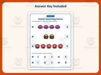 Easter Counting Worksheet – Kindergarten Math Practice + Answer Key preview 3