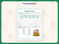 Easter Hunt ABC Order Worksheet – 1st Grade Alphabetical Order preview 2