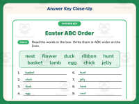 Easter Hunt ABC Order Worksheet – 1st Grade Alphabetical Order preview 7