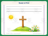 Easter Religious Writing Paper – 1st Grade Lined Paper Practice preview 7
