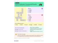Simple Crossword Puzzle PDF with Answers – Free Sample preview 3