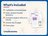Eating Healthy Cause and Effect Graphic Organizer – 2nd Grade Practice preview 5