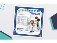 Editable PE Lesson Plan Template – 3 Color Options preview