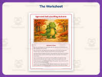 Egor and Ted’s Exciting Autumn Reading Worksheet – 3rd Grade Seasons preview 2