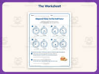 Elapsed Time Half Hour Worksheet – 3rd Grade Telling Time Practice preview 2