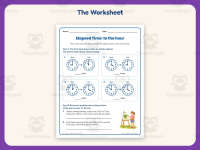 Elapsed Time Hour Worksheet – 3rd Grade Telling Time Practice preview 2