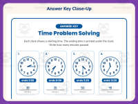 Elapsed Time Word Problem Solving Worksheet – 3rd Grade Clocks preview 7