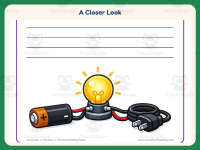 Electricity Writing Paper – 1st Grade Lined Paper Practice preview 3