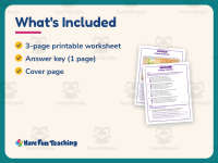 Empty Calories – Reading Comprehension Worksheet – 4th Grade Practice preview 5