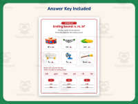 Ending Sound N M B Worksheet – 1st Grade Consonants & Ending Sounds preview 3