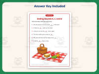 Ending Sounds B C D Sentences Worksheet – 1st Grade Consonants preview 3