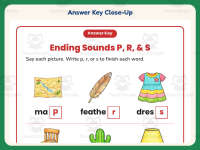 Ending Sounds P R S Worksheet – 1st Grade Consonants Practice preview 7