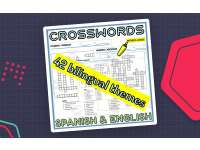 English Spanish Bilingual Vocabulary Crossword preview