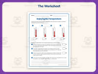 Enjoying the Temperature Worksheet – 3rd Grade Measurement Practice preview 2