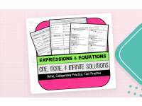 Equations with One, None, & Infinite Solutions NOTES & PRACTICE preview