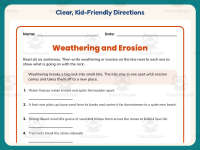 Erosion Drawing Worksheet – 4th Grade Rocks & Weather Practice preview 4