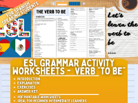 ESL Grammar Activity - Verb "To Be" - Spanish Speaking Students preview